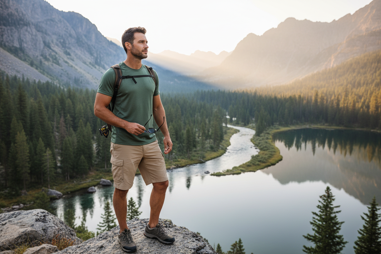 Breathable Hiking & Fishing Tees — Soft, Elastic & Built for the Outdoors