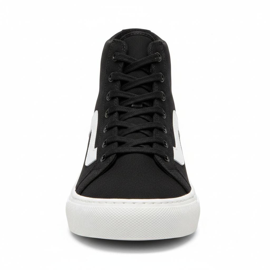 Black & White High-Top Sneaker
