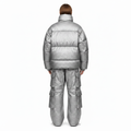 Oversized Puffer Jacket & Cargo Pants Set - Back View
