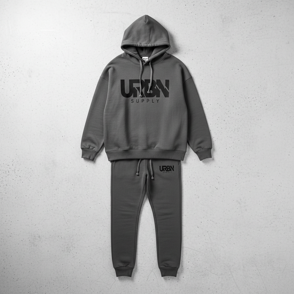 Unisex Logo Print Hoodie & Pants Set