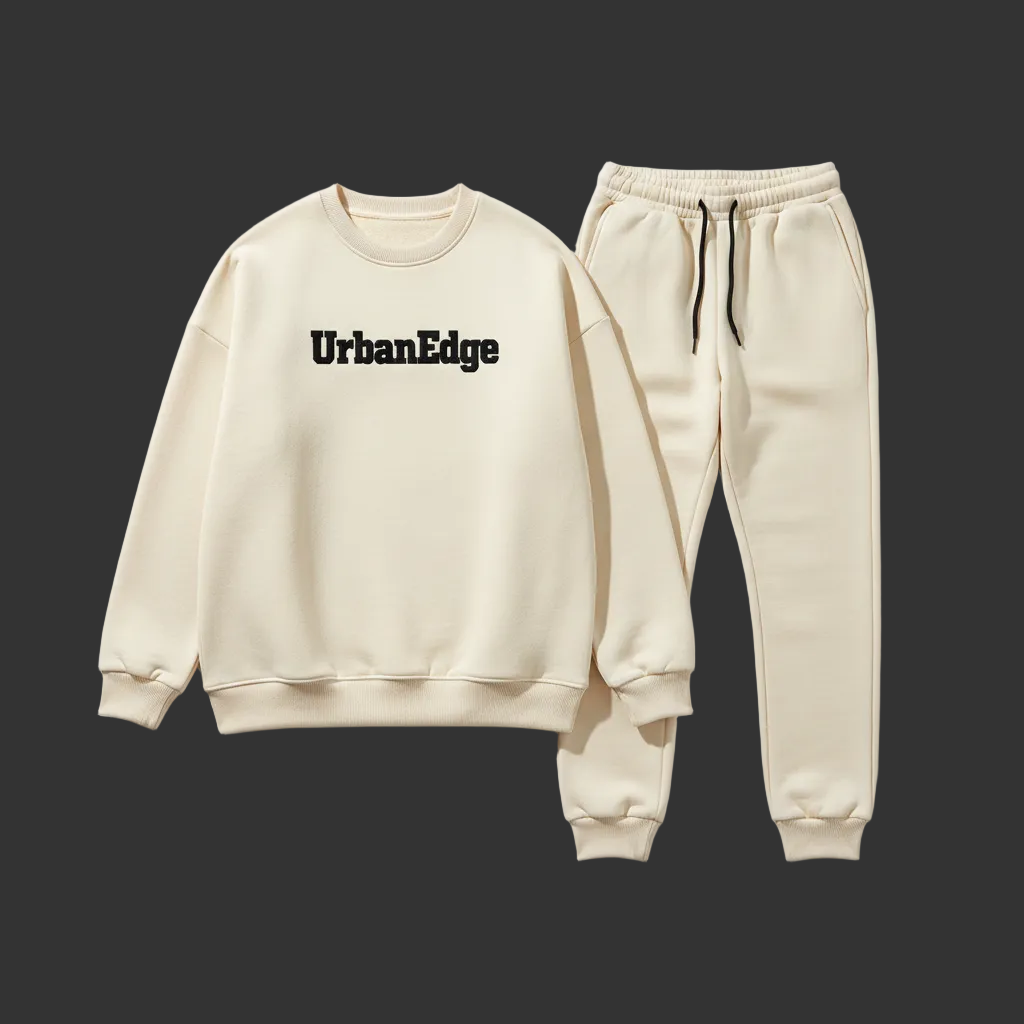 UrbanEdge Heavyweight Fleece Crewneck & Sweatpants Set